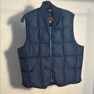 Eddie Bauer Blue Quilted Vest with Insulation